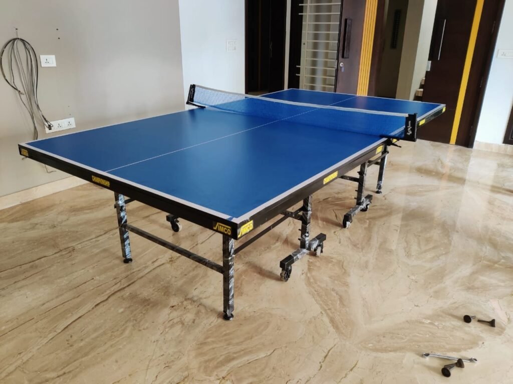 Indoor table tennis facility available at Wild Fog Resort in Sakleshpur.