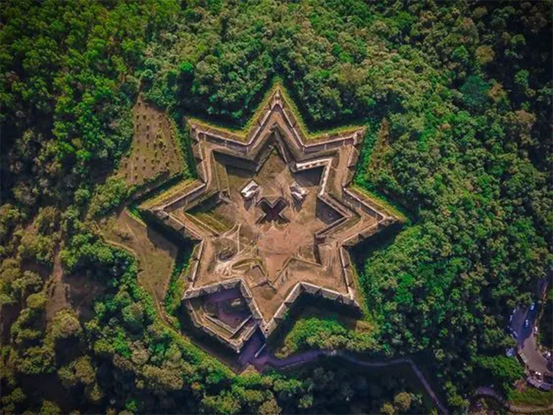 Historic Manjarabad Fort near Sakleshpur with panoramic views.